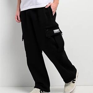 Pro Club Men's Heavyweight Fleece Cargo Pants S black.